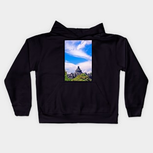 Borobudur view. Kids Hoodie